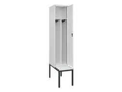 locker met bank,voor scheiding van kleding,HxBxD 2120x400x815mm,1vak