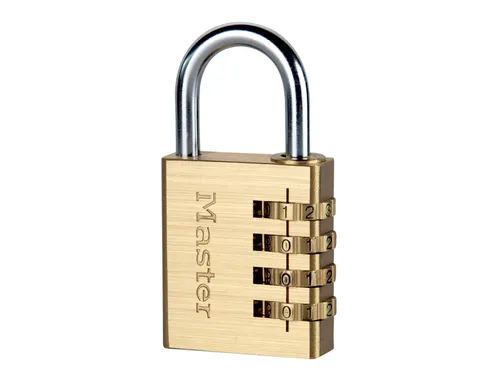 Hangslot Master Lock 604EURD combinatieslot messing 40mm