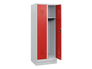 schoollocker,HxBxD 1630x600x500mm,2vak,vak B 300mm,cil.-slot,sokkel - 1