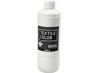Textielverf basic wit/fl500ml