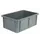 Stapelbak Pe Hxlxb 215X600X400Mm Inhoud 40L Grijs