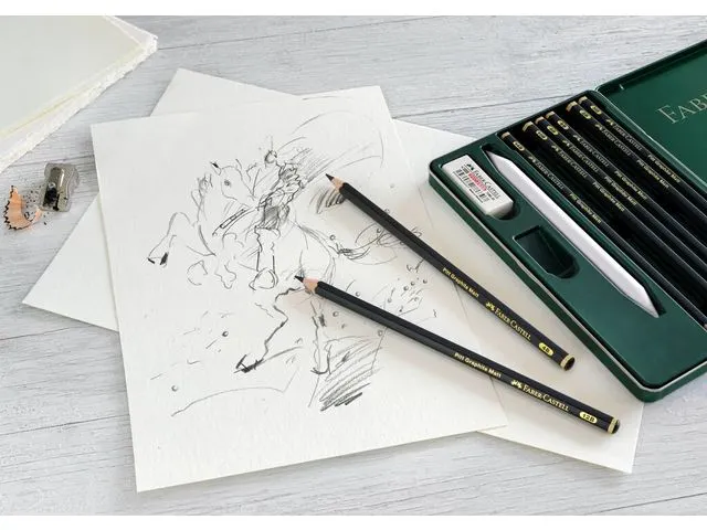Crayon graphite Faber-Castell Pitt Mat HB