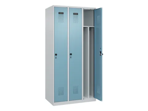 locker voor scheiding van kleding,HxBxD 1850x900x500mm,3vak