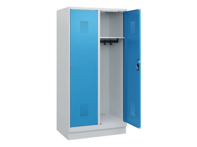 schoollocker,HxBxD 1630x800x500mm,2vak,vak B 400mm,cil.-slot,sokkel