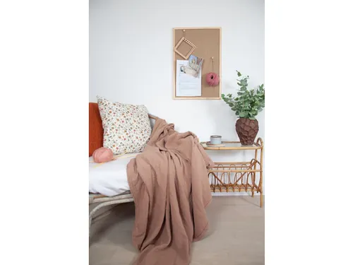 Prikbord Naga juten 60x80cm met houten omlijsting