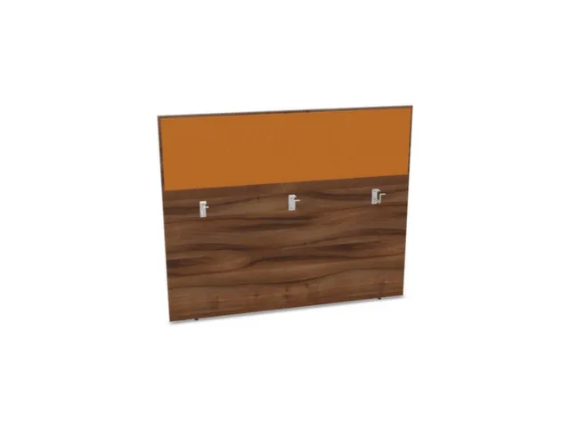 baliepaneel bureau aanbouw achter NP-tiepolo nut BN3005-geel 1400mm