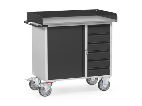 Werkplaatswagens Van Staalplaat 12450 Ral7035 Front Ral7016 6 Laden