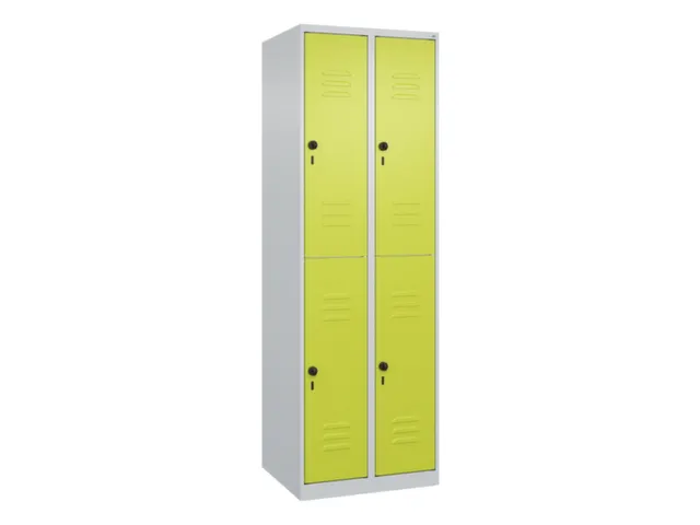 dubbeldekse locker,HxBxD 1850x600x500mm,2x2vak.,vak B 300mm