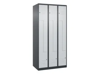 Z-garderobekast,HxBxD 1850x900x500mm,vak B 150/300mm,cil.-slot - 1