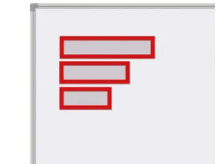 Magnetische Header A4 Rood set à 5 stuks - 1