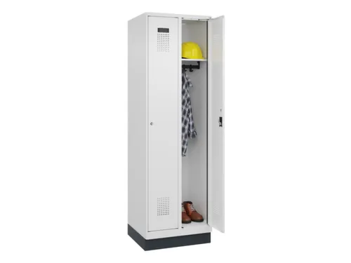 locker,HxBxD 1950x600x500mm,2vak,vak B 300mm,cil.-slot,sokkel