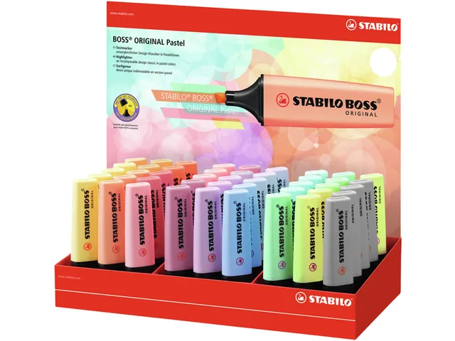 Markeerstift STABILO BOSS Original 70/45 pastel assorti display