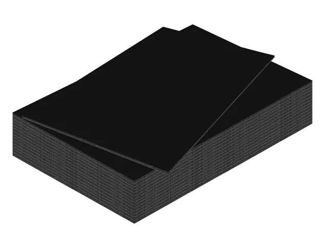 Panneau Mousse Kangaro A3 3mm Double face Noir 15 pièces