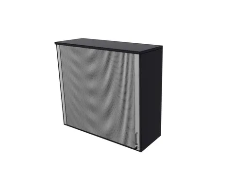 opzetkast,v. roldeurkast,HxBxD 1070x1200x445mm,roldeur,CC-zwart