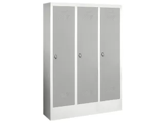 lockerkast v. kinderen,HxBxD 1300x780x300mm,3vak,RAL7035,front RAL7035 - 2