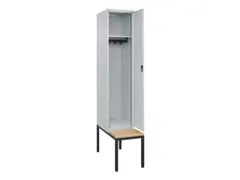 locker met bank,HxBxD 2120x400x815mm,1vak,vak B 400mm,cilinderslot