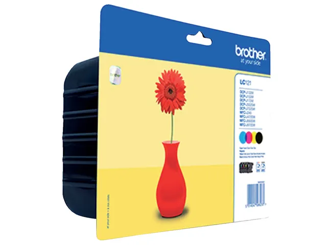 Brother LC-121 Valuepack Inktcartridges Zwart + Kleur