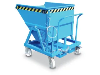 Kiepbak Staalplaat 1115x1010x1220mm Inh. 0.40m³ 1000kg Blauw - 1