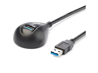 zwarte Desktop SuperSpeed USB 3.0 verlengkabel 1.5 Meter A naar A M/F - 1