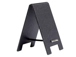 Krijtbord securit mini tafel 17x5cm set 5 stuks zwart