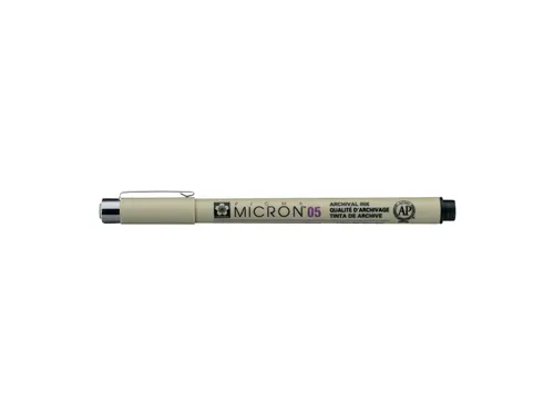 Fineliner Sakura pigma micron 05 zwart 0.45mm