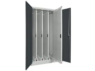 verticale kast cil.slot HxBxD 1950x1000x600mm RAL7035 front RAL7016 - 1