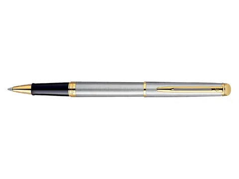 Rollerpen Waterman Hémisphère Stainless Steel GT Fijn Zwarte inkt