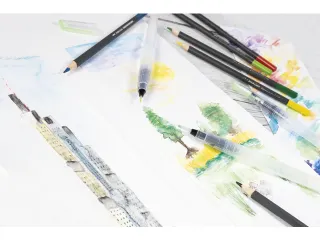 Waterpenseel set Eberhard Faber 3 maten s, m, l - 2