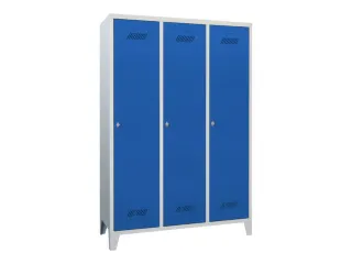 lockerkast,HxBxD 1850x1200x500mm,3vak,RAL7035,front RAL5010 - 3