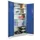 Systeemkast 1950x1000x410mm Staalplaat Kleur Deuren Ral5010