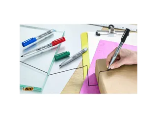 Viltstift Bic 1445 ecolutions rond fijn blauw - 5