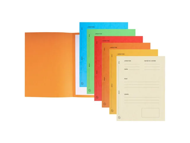 Pleidooimappen "Voor/tegen" versterkt karton 25x32cm 25 Stuks Assorti