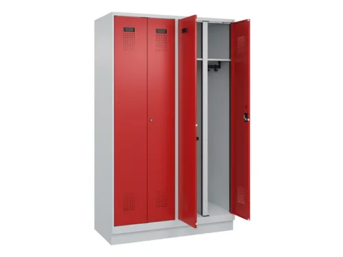 locker voor scheiding van kleding,HxBxD 1950x1200x500mm,4vak