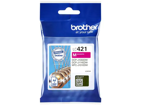 Inktcartridge Brother LC-421M rood