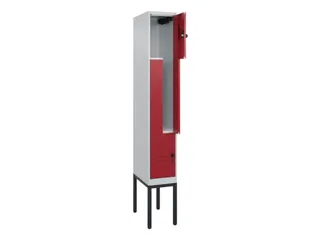 Z-garderobekast,HxBxD 2120x300x500mm,vak B 150/300mm,draaigrendel - 2