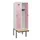 locker met bank,HxBxD 1950x600x815mm,2vak,vak B 300mm,draaigrendel