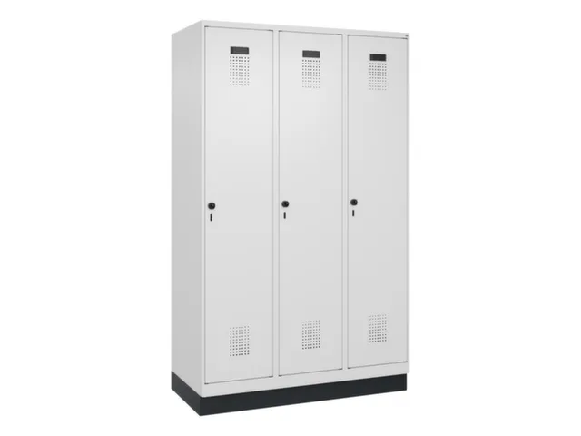 locker voor scheiding van kleding,HxBxD 1950x1200x500mm,3vak