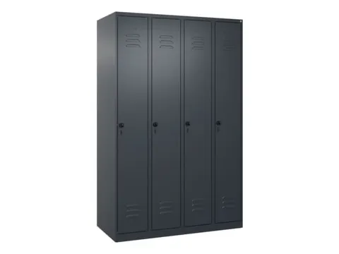 locker,HxBxD 1850x1200x500mm,4vak,vak B 300mm,draaigrendel