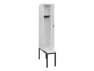 locker met bank,HxBxD 1950x300x815mm,1vak,vak B 300mm,cil.-slot - 2