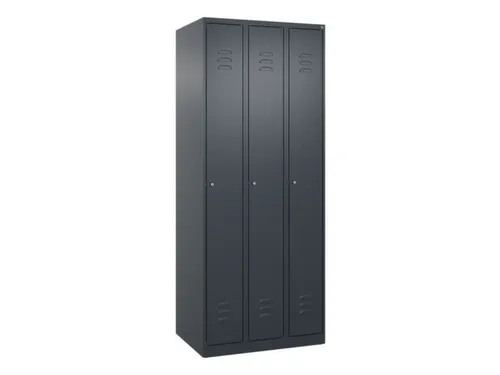 locker,HxBxD 1850x750x500mm,3vak,vak B 250mm,cil.-slot,staand op vloer