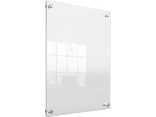 Premium Plus acryl informatiebord wandgemonteerd A3 - 4