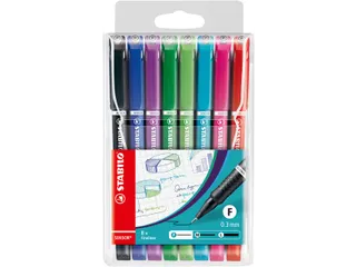 Fineliner STABILO Sensor 189/8 fijn assorti etui à 8 stuks - 3