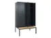 locker voor scheiding van kleding,HxBxD 2120x1200x815mm,4vak