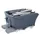 kiepbak,HxLxB 760x1530x1080mm,0,5m³,draagverm. 500kg,grijs,wielen