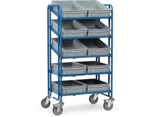 Eurobakken wagen 1372 - met 10 bakken 1372 - 1