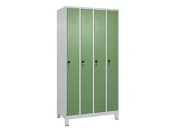 locker,HxBxD 1950x1000x500mm,4vak,vak B 250mm,draaigrendel,voeten