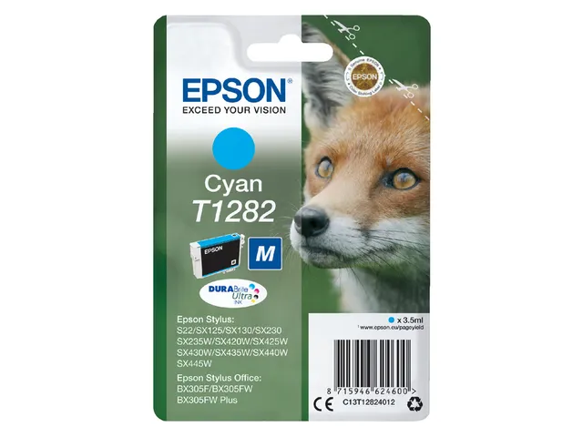 Inktcartridge Epson T1282 blauw C13T12824012