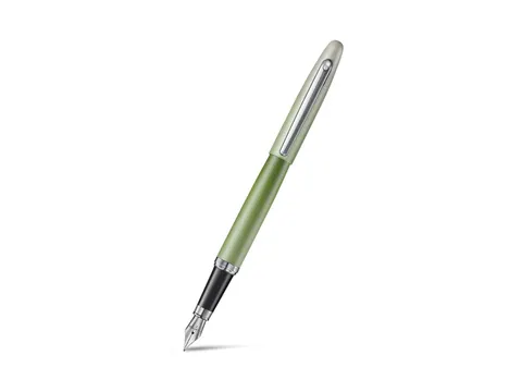 Vulpen Sheaffer VFM E9431 F Matcha Green ombre, chrome trims