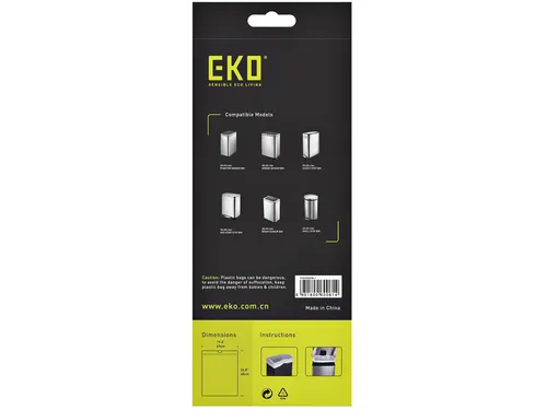 Afvalzak EKO MDPE type F1 met trekband 49x68cm 18-28L wit
