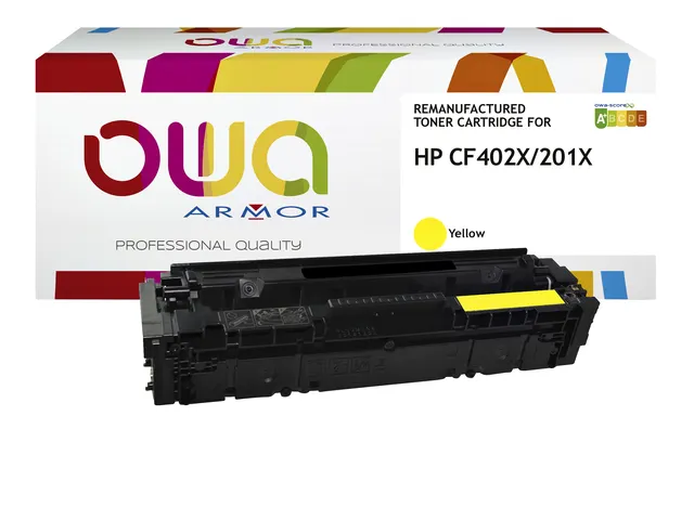 Tonercartridge OWA alternatief tbv HP CF402X geel